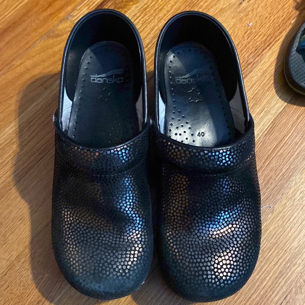 Dansko Browm metallic clogs size 40